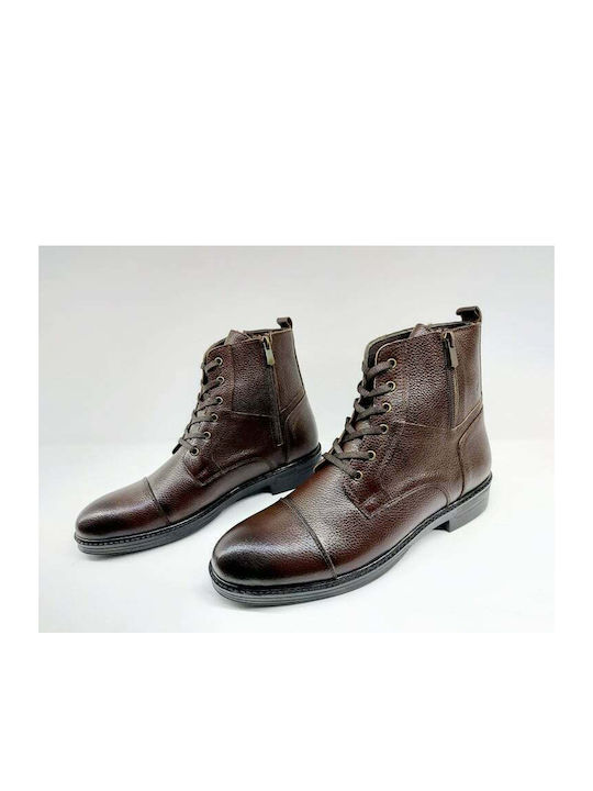 LEATHER SPORTS SHOES, CODE: 12M-COFFEE