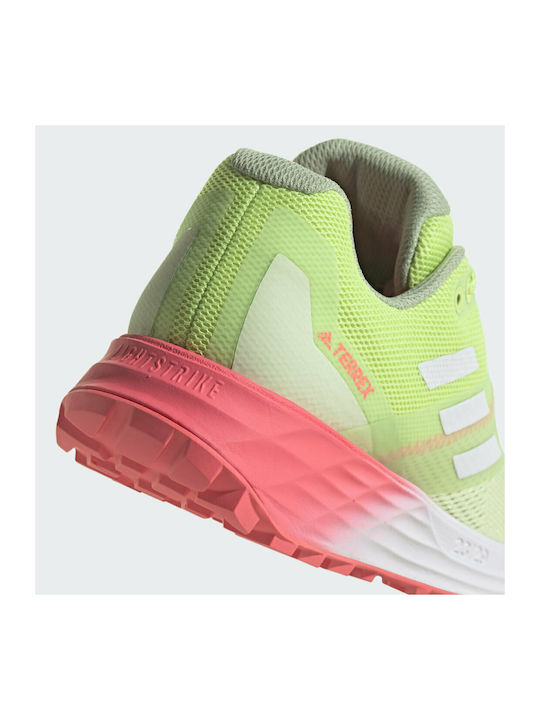 Terrex Two Flow Damen Sportschuhe Trail Running Almost Lime / Crystal White / Turbo