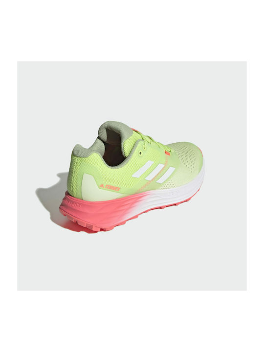 Terrex Two Flow Damen Sportschuhe Trail Running Almost Lime / Crystal White / Turbo