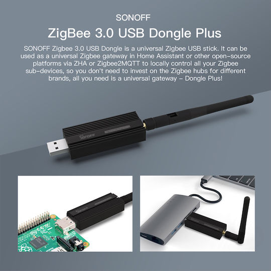 Sonoff ZBDongle-P Умен Шлюз Wi-Fi / Zigbee Съвместим с Google Home & Alexa