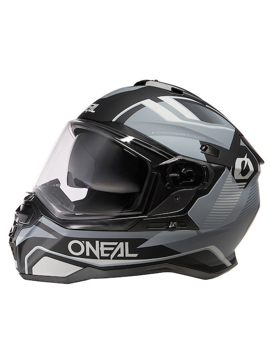 O'Neal DSRS Square V.22 Black/Grey Κράνος Μηχανής Full Face ECE 22.05 με Sunvisor