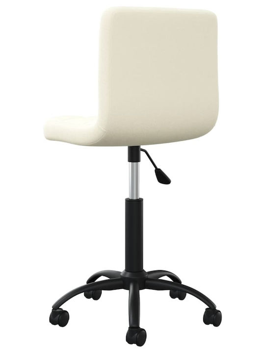 Stuhl mit Rollen Cream 40x47x76cm 1Stück