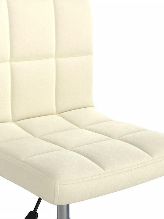 Stuhl mit Rollen Cream 40x47x76cm 1Stück