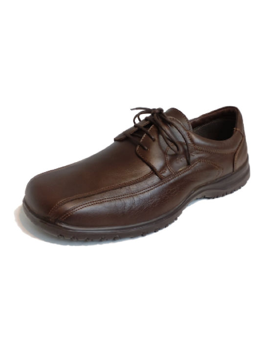 Boxer Men's Leather Casual Shoes Brown