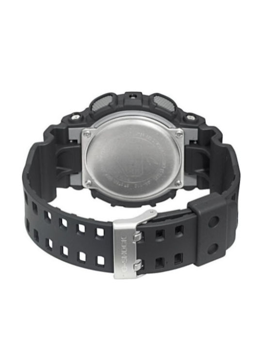 Casio G-Shock Herrenuhr 55mm Chronograph Batterie mit Schwarz Kautschukarmband