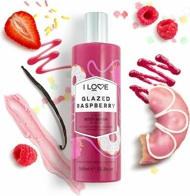 I Love Cosmetics Glazed Raspberry Scented Body Wash Shower Gel 360ml