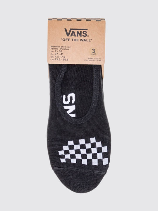 Vans Classic Canoodles Γυναικείες Μονόχρωμες Κάλτσες Μαύρες 3Pack