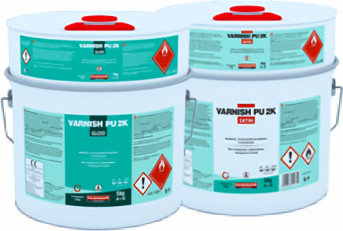 Isomat Varnish PU 2K Βερνίκι Επιφάνειας Πολυουρεθάνης 2 Συστατικών Άχρωμο Γυαλιστερό 1lt