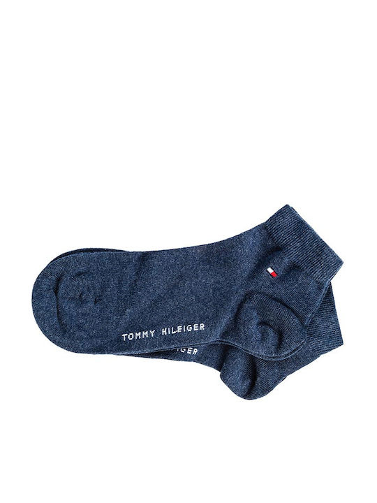 Tommy Hilfiger Men's Solid Color Socks Blue 2Pack