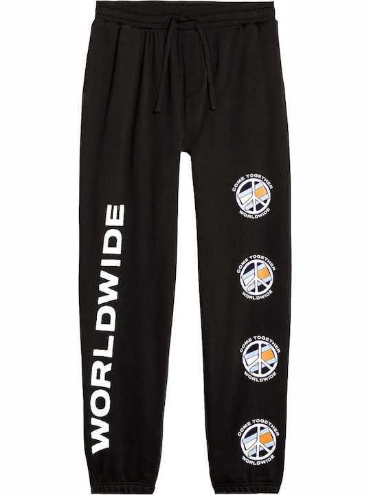 Sweatpants with Elastic Black
