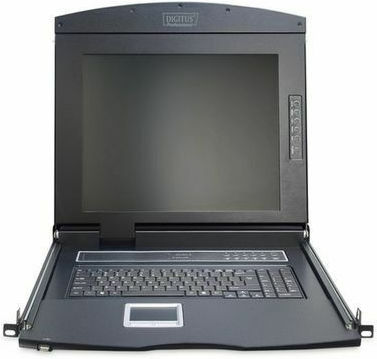 Digitus Modular Console with 17" TFT (43,2cm), 8-port KVM & Touchpad