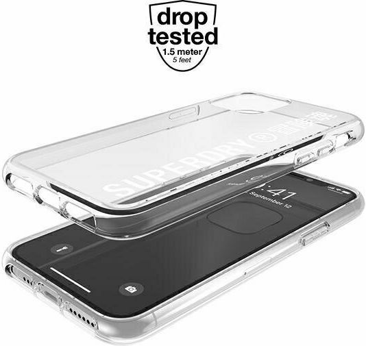 Superdry Snap Back Cover Σιλικόνης Λευκό (iPhone 11 Pro Max)