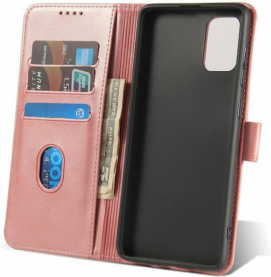 Hurtel Magnet Book Δερματίνης Ροζ (Galaxy A71)
