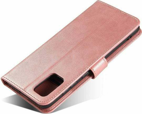 Hurtel Magnet Book Δερματίνης Ροζ (Galaxy A71)