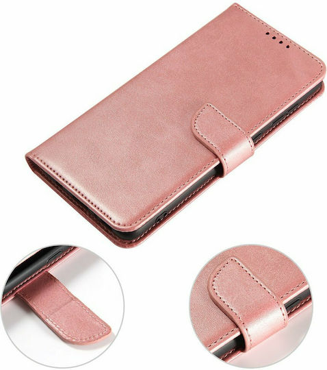 Hurtel Magnet Book Δερματίνης Ροζ (Galaxy A71)