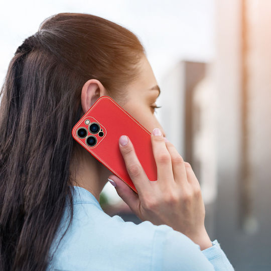 Dux Ducis Yolo Elegant Back Cover Synthetic Leather Red (iPhone 13 Pro Max)