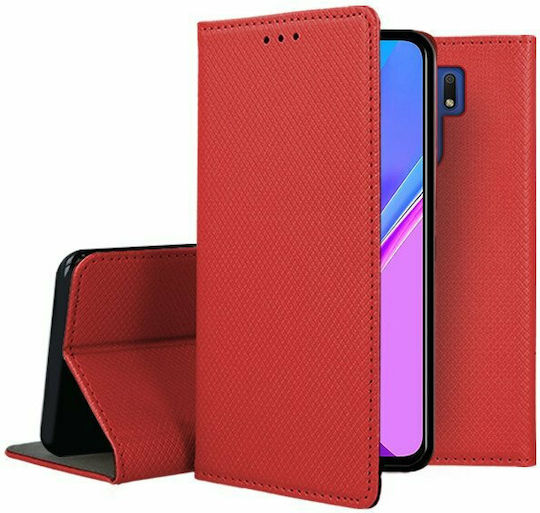 Forcell Smart Magnet Book Piele artificială Roșu (Redmi 9)