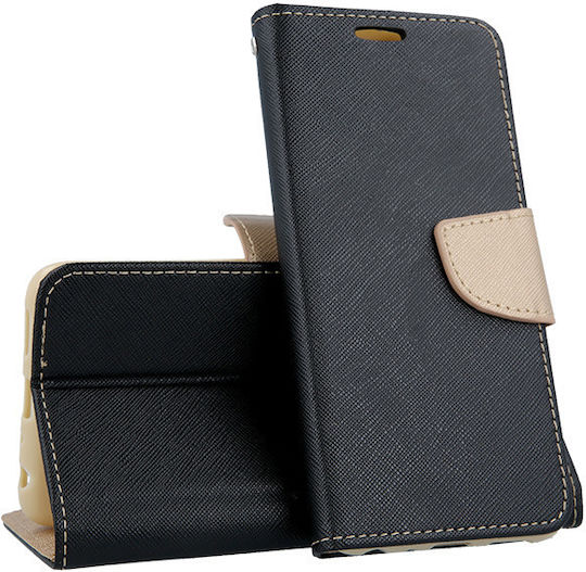Fancy Brieftasche Synthetisches Leder Schwarz (Galaxy A71)