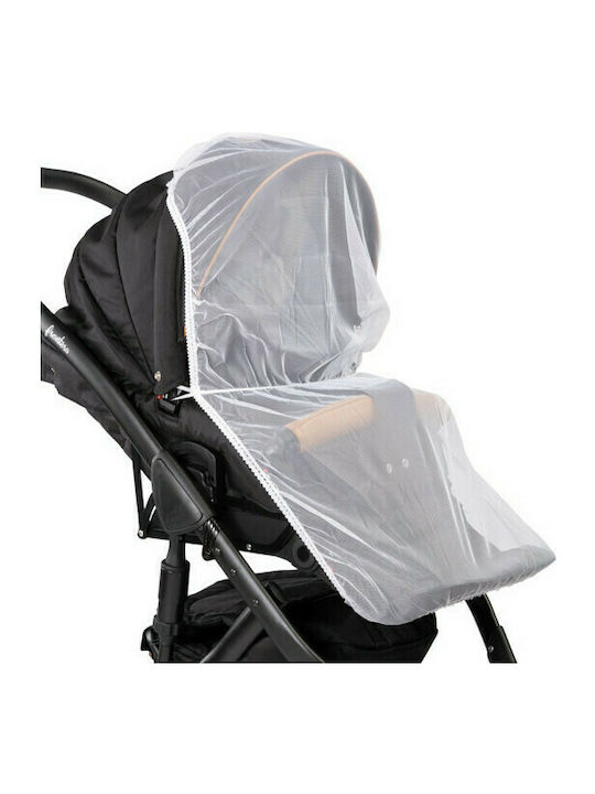 Caretero Mosquito Net for Stroller Teroa Tulle with Elastic White