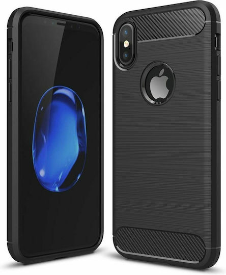 Forcell in Back Cover Σιλικόνης Μαύρο (iPhone XS Max)
