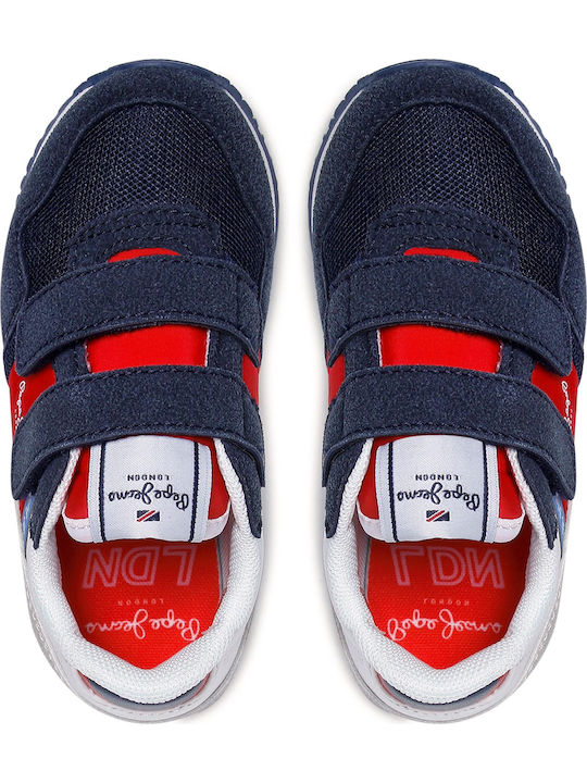 London One Kids Sneakers with Scratch Navy Blue