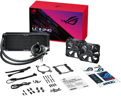 Asus ROG STRIX LC II 240 Υδρόψυξη Επεξεργαστή Διπλού Ανεμιστήρα 120mm για Socket 1200