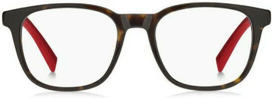 Tommy Hilfiger Мъжки Ацетатен Рамка Кафяв Костенурка TH1907 086