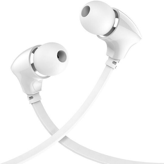 Borofone BM26 In-ear Handsfree με Βύσμα 3.5mm Λευκό