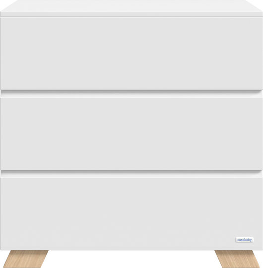 Casababy Winnie Nursery Furniture Set with Bed & Nursery Drawer White / Beige