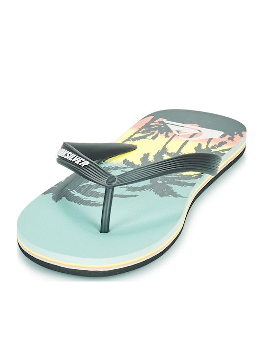 Molokai Art Men's Flip Flops Black