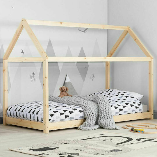 Layla Детско Легло Montessori Единично Бял за Матрак 90x200см