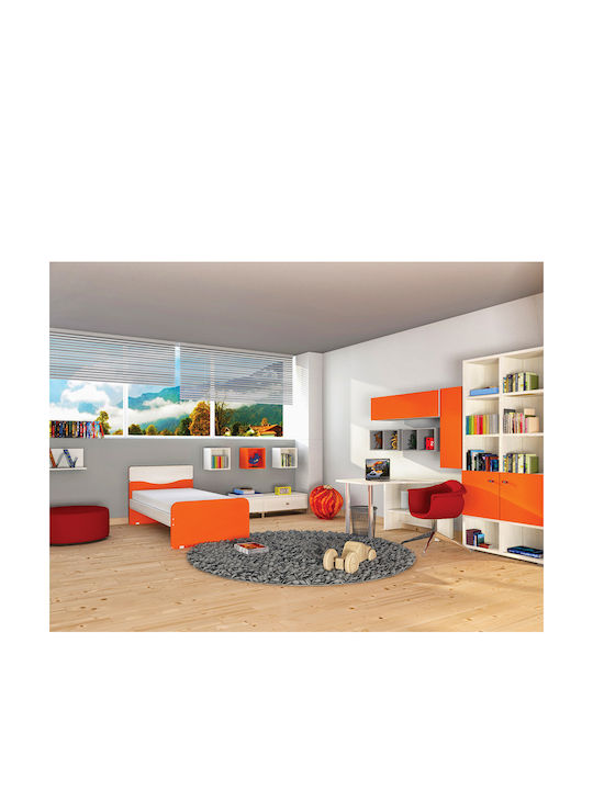 Wave Klassisches Einzelbett für 90x200cm Matratze Wave Klassisches Einzelbett für 90x200cm Matratze