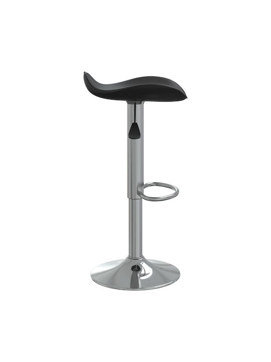 Stool Bar with Adjustable Height Black 44x44x60-81cm