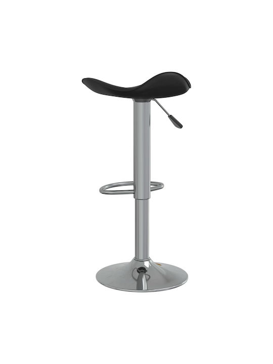 Stool Bar with Adjustable Height Black 44x44x60-81cm