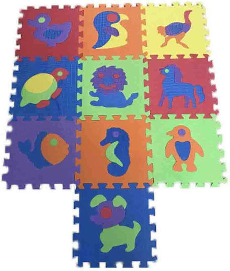 Zita Toys Interactive Kids Floor Puzzle with Animals 10 Pieces