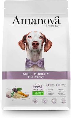 Amanova Adult Mobility 10kg Dry Food With Few Grains for Adult Dogs with Fish