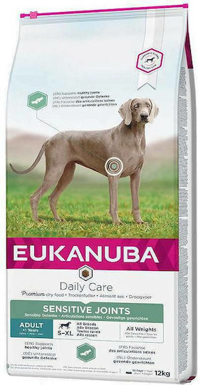 Eukanuba Daily Care Sensitive Joints 12.5kg Hrană Uscată fără Gluten pentru Câini Adulţi cu Curcan și Pui