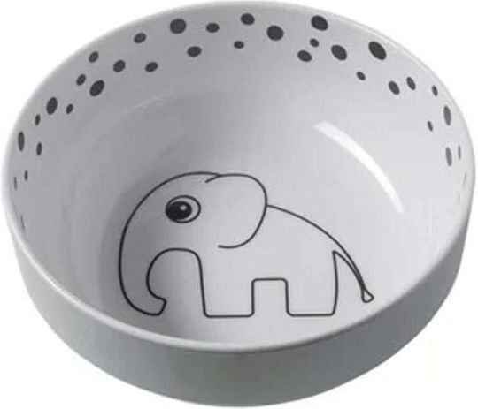 Done by Deer Baby Food Plate Happy Dots made of Melamine Gray BR72968