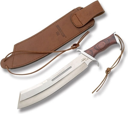 United Cutlery Hibben IV Combat Machete Ματσέτα Καφέ σε Δερμάτινη Θήκη