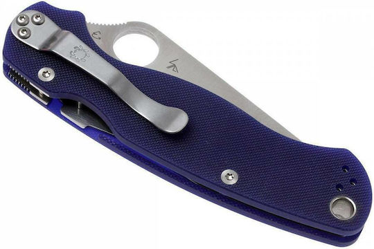 Spyderco Paramilitary 2 S110V Σουγιάς Μπλε σε Θήκη