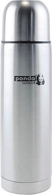 Panda Sticlă Termos Oțel inoxidabil Argint 750ml cu Cap-Cup