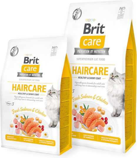 Brit Care Haircare Dry Food Grain-Free for Adult Cats with Chicken 7kg