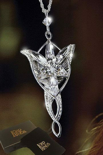 The Noble Collection Lord of the Rings Arwen's Evenstar Hanging Replica in 1:2 Scale