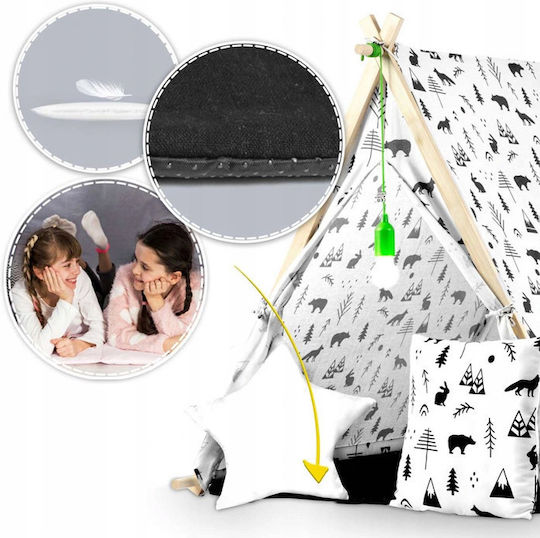 Ricokids Παιδική Σκηνή Ινδιάνικη Φύση Γκρι για 3 χρονών και άνω