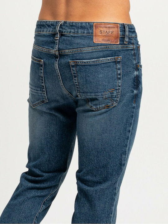 Hardy Men's Jeans Pants with Regular Straight Fit Blue