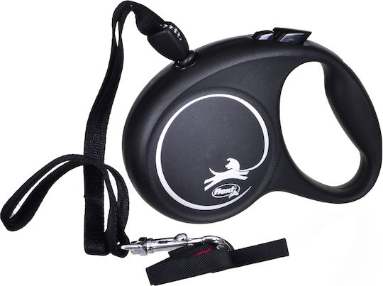 Flexi Pliabil Lesă/Cordon Câine Curea Design S Cord Argintiu în culoarea Argintiu 5m până la 20kg