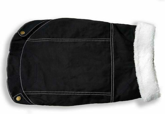 Glee Black Waterproof Dog Coat with 25cm Back Length
