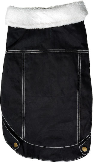 Glee Black Waterproof Dog Coat with 25cm Back Length