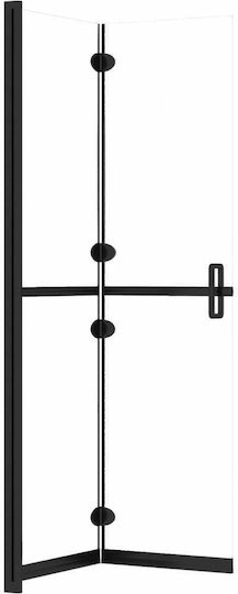 vidaXL Duschwand für Dusche mit Zusammenklappbar Tür 70x190cm Klarglas