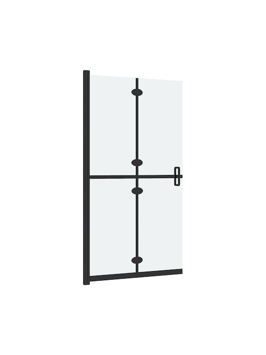 vidaXL Shower Screen for Shower with Foldable Door 70x190cm Fabric